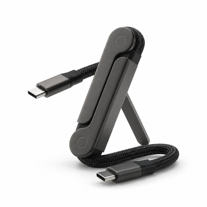 Lyres FlexCable — 240W USB-C Cable with Built-in Phone Stand